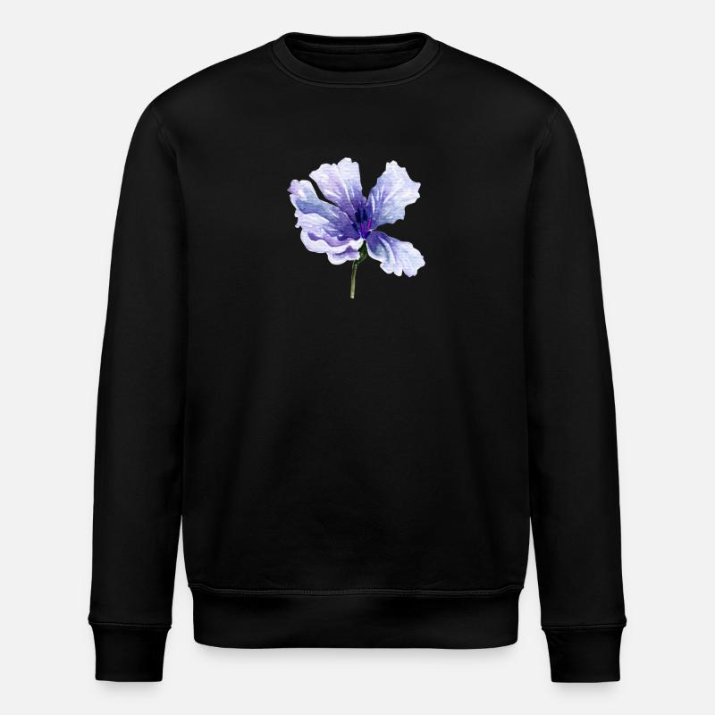 fleur - Sweat bio ROLLER Stanley/Stella Unisexe - noir