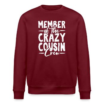 Cousin - Sweat bio ROLLER Stanley/Stella Unisexe - bordeaux - Devant - Nik (191cm)