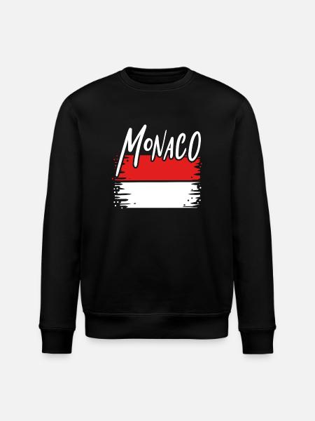 Monaco Principality - Stanley/Stella ROLLER Unisex Organic Sweatshirt - black