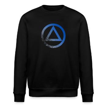 Anonyme Alkoholiker Symbol Logo AA NA Anti Alkohol - Stanley/Stella Unisex Bio-Sweatshirt ROLLER - Schwarz - Vorne - Nik (191cm)