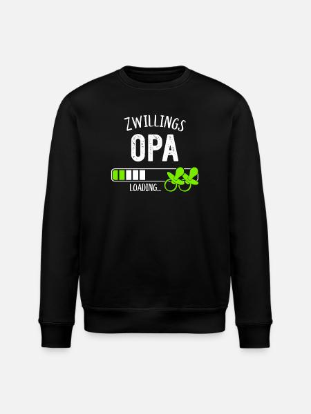 Zwillingsopa Loading Opa Großvater Zwillinge - Stanley/Stella Unisex Bio-Sweatshirt ROLLER - Schwarz