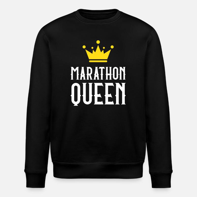 Marathon Queen - Stanley/Stella ROLLER Unisex Organic Sweatshirt - black