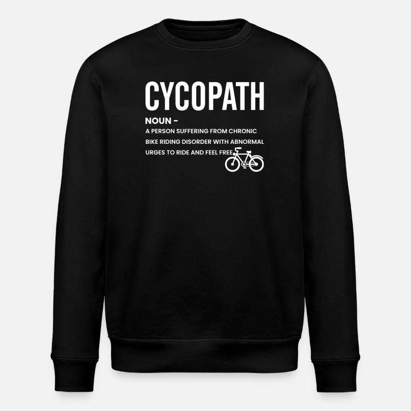Cycle Path Emblem Tee - Stanley/Stella ROLLER Unisex Organic Sweatshirt - black