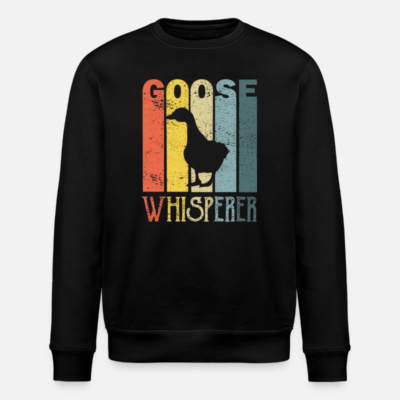 Goose geese - Stanley/Stella ROLLER Unisex Organic Sweatshirt - black