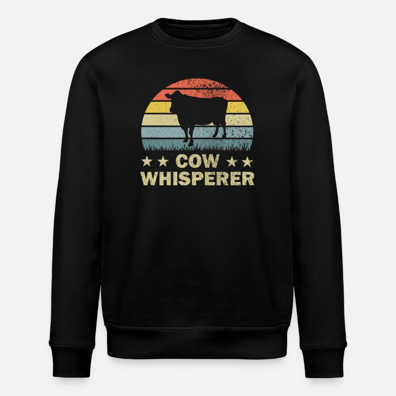 Kuh Kühe - Stanley/Stella Unisex Bio-Sweatshirt ROLLER - Schwarz