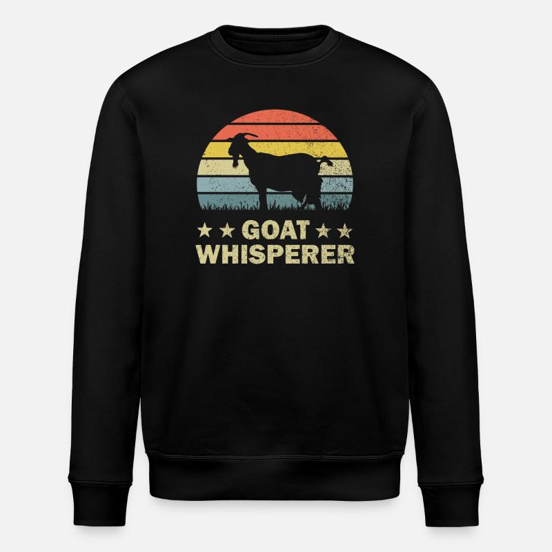 Goat goat goat - Stanley/Stella ROLLER Unisex Organic Sweatshirt - black