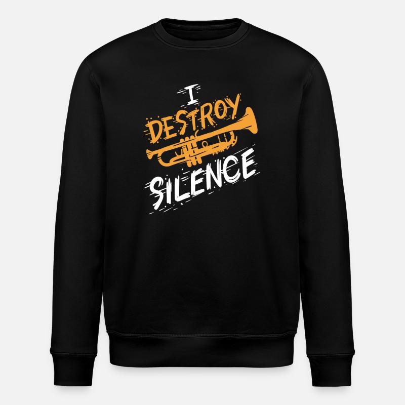Trompette Trompettiste - Sweat bio ROLLER Stanley/Stella Unisexe - noir
