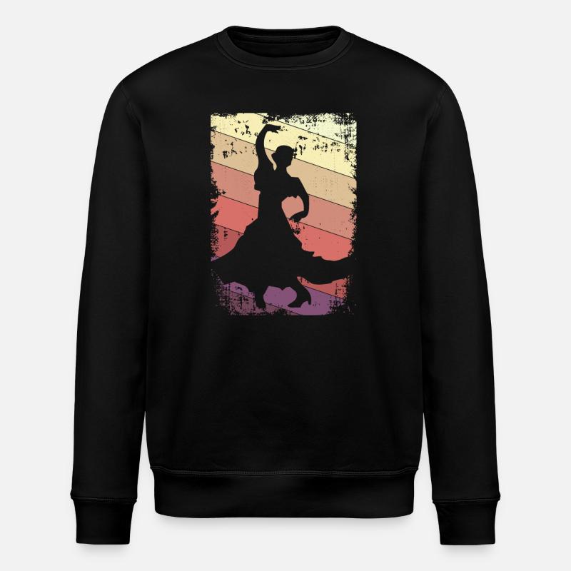 Flamenco Dancing - Stanley/Stella ROLLER Unisex Organic Sweatshirt - black
