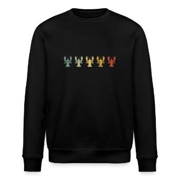 Gradient Lobster Series - Stanley/Stella ROLLER Unisex Organic Sweatshirt - black - Front - Nik (191cm)