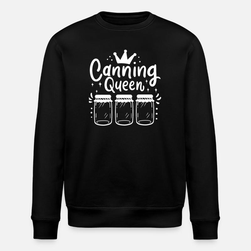 Canning jars jam - Stanley/Stella ROLLER Unisex Organic Sweatshirt - black