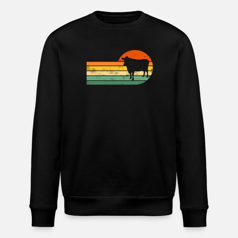 Cow cows - Stanley/Stella ROLLER Unisex Organic Sweatshirt - black