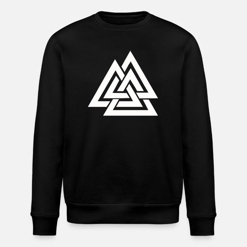 Valknut Vikings - Stanley/Stella ROLLER Unisex Organic Sweatshirt - black