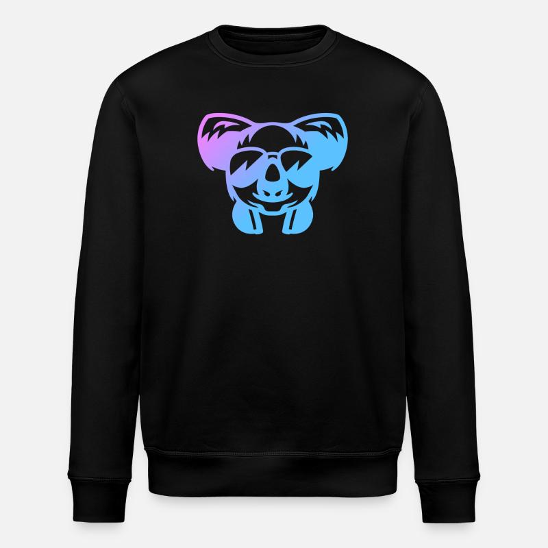 Koala Koalabär - Stanley/Stella Unisex Bio-Sweatshirt ROLLER - Schwarz
