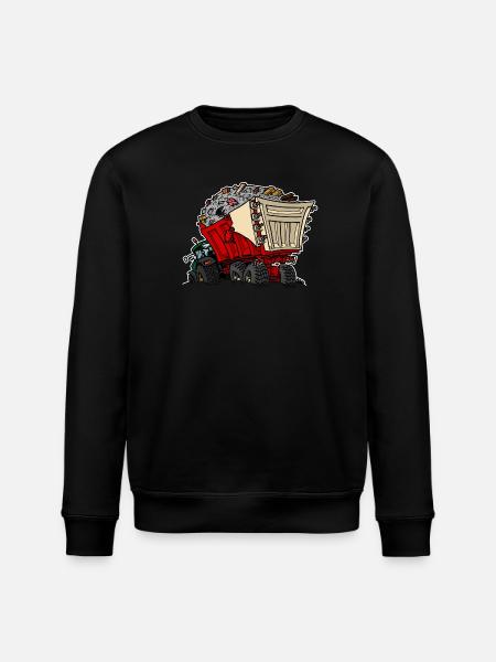 0956 cart RUIN - Stanley/Stella ROLLER Unisex Organic Sweatshirt - black