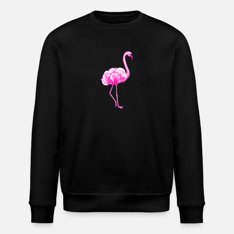 Flamingo - Stanley/Stella ROLLER Unisex Organic Sweatshirt - black