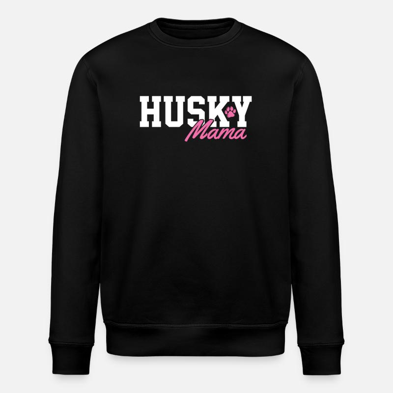 Husky Mama - Stanley/Stella Unisex Bio-Sweatshirt ROLLER - Schwarz