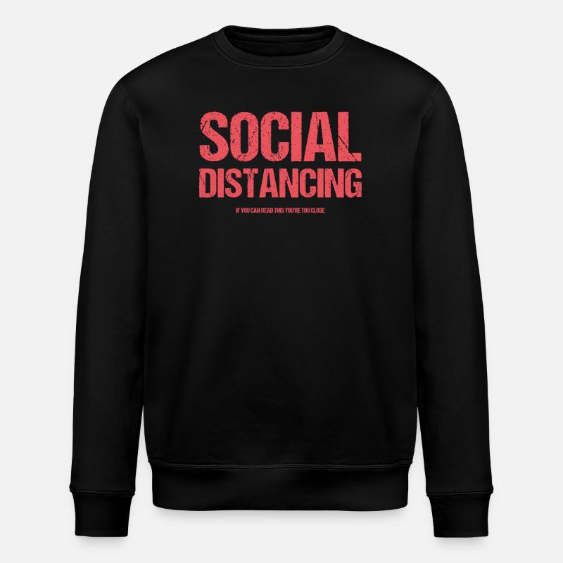 Distanciation sociale - Sweat bio ROLLER Stanley/Stella Unisexe - noir