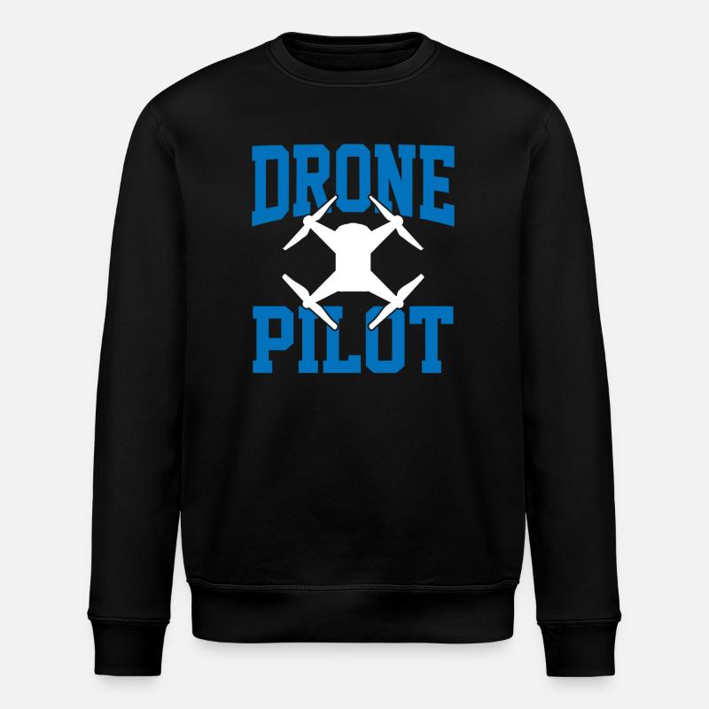 Drohnenpilot  - Stanley/Stella Unisex Bio-Sweatshirt ROLLER - Schwarz