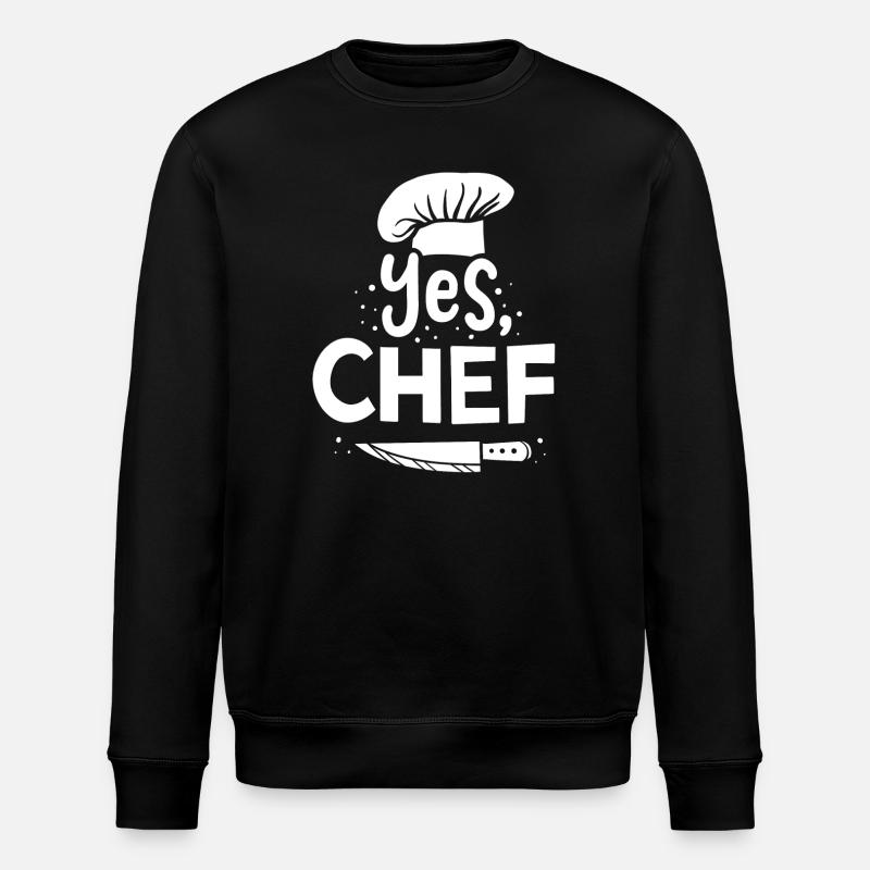Cook Cooking Chef - Stanley/Stella ROLLER Unisex Organic Sweatshirt - black