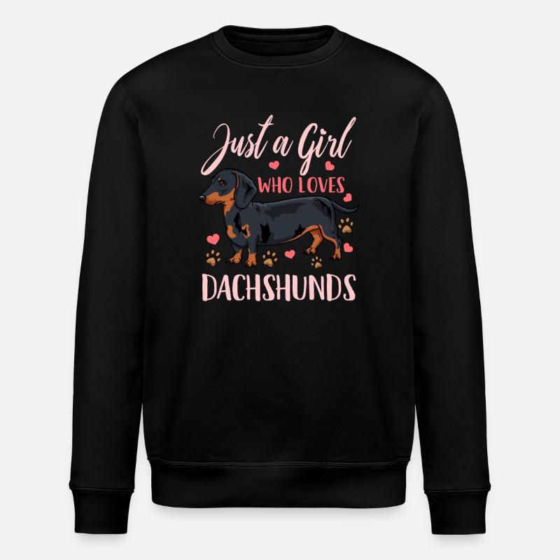 Dackel Dachshund - Stanley/Stella ROLLER Unisex Organic Sweatshirt - black