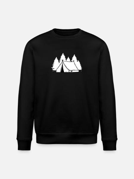 Tent Camping Camping - Stanley/Stella ROLLER Unisex Organic Sweatshirt - black