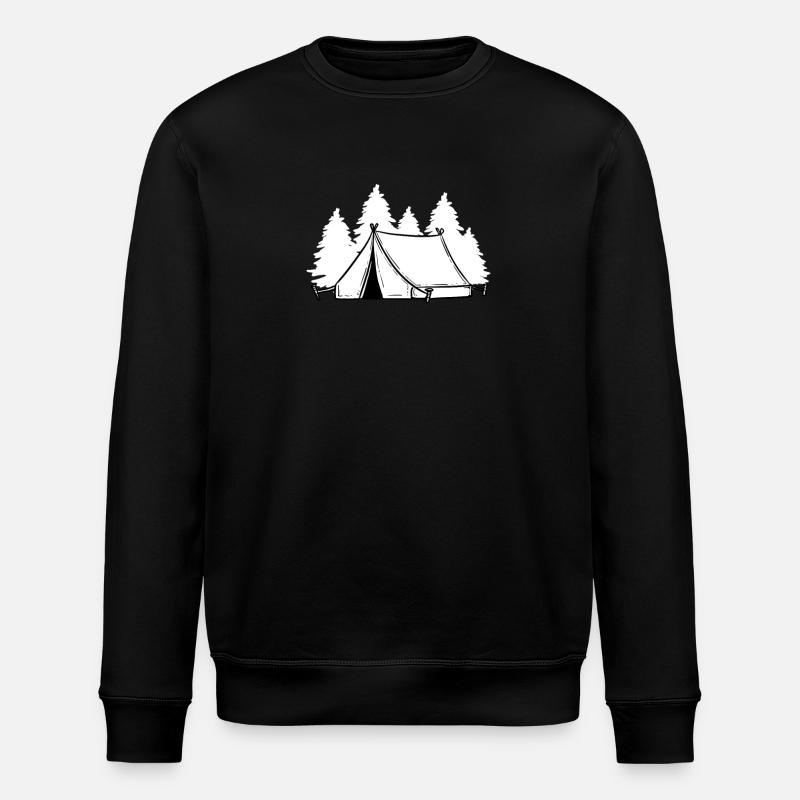 Tent Camping Camping - Stanley/Stella ROLLER Unisex Organic Sweatshirt - black