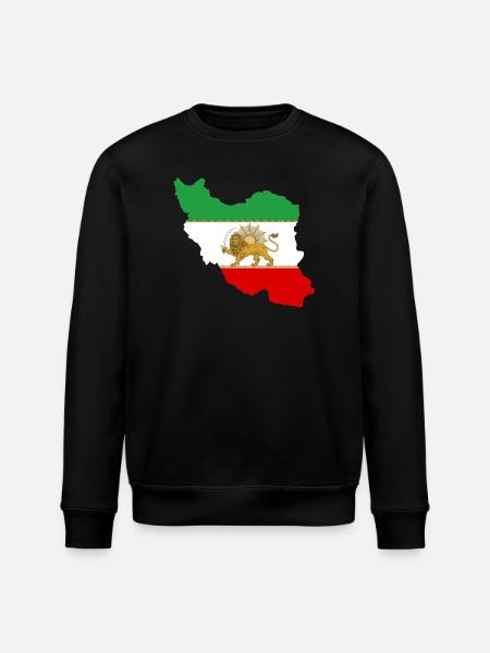 Drapeau iran Lion et Soleil - شیر خورشید پرچم - Sweat bio ROLLER Stanley/Stella Unisexe - noir