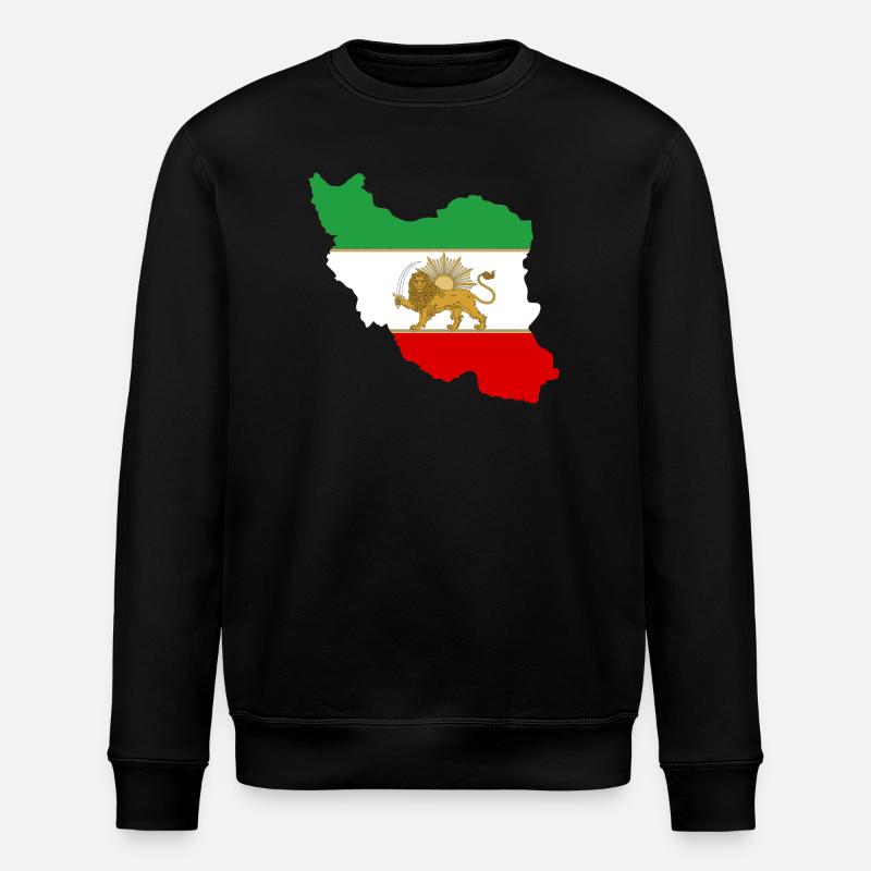 Drapeau iran Lion et Soleil - شیر خورشید پرچم - Sweat bio ROLLER Stanley/Stella Unisexe - noir