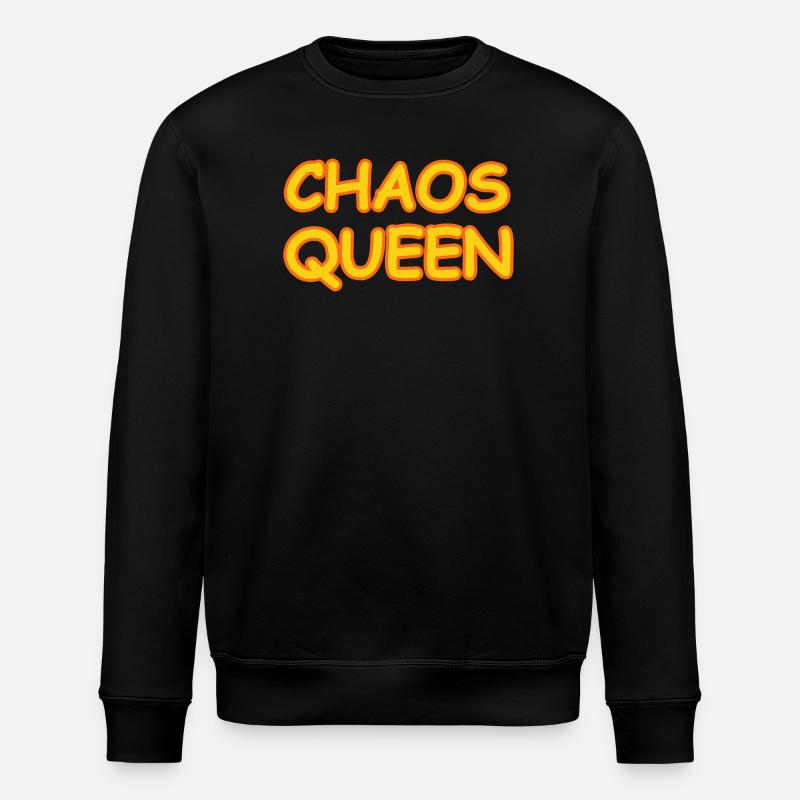 CHAOS QUEEN - Stanley/Stella Unisex Bio-Sweatshirt ROLLER - Schwarz
