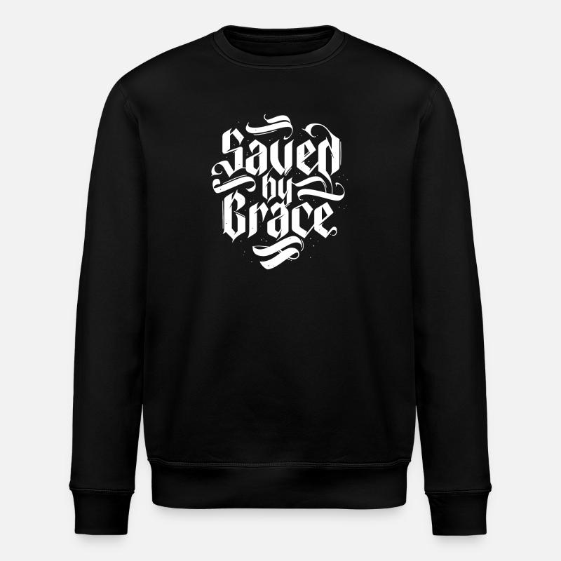 Saved by Grace - Stanley/Stella Unisex Bio-Sweatshirt ROLLER - Schwarz