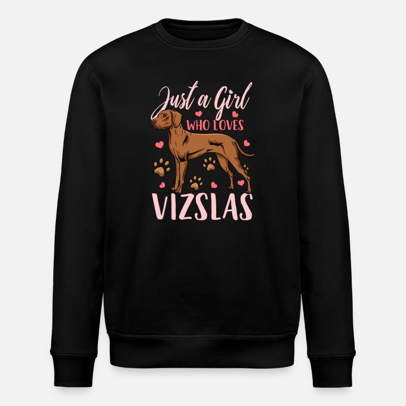 Vizsla - Stanley/Stella Unisex Bio-Sweatshirt ROLLER - Schwarz