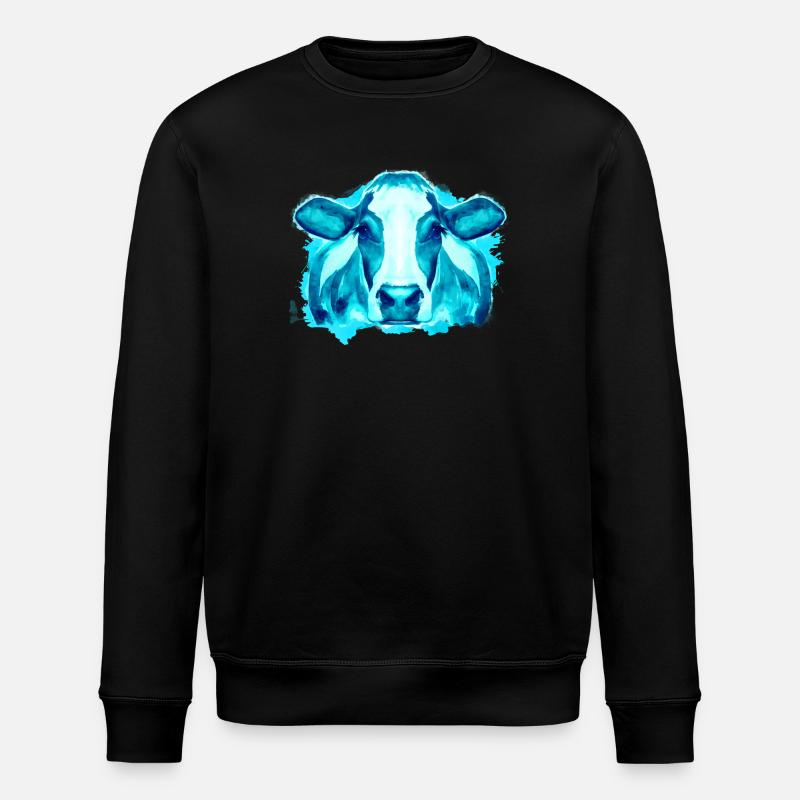 Kuh Kühe - Stanley/Stella Unisex Bio-Sweatshirt ROLLER - Schwarz
