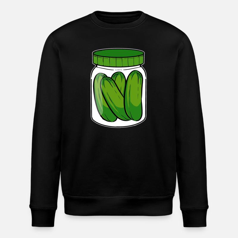 Pickled cucumber vegan - Stanley/Stella ROLLER Unisex Organic Sweatshirt - black