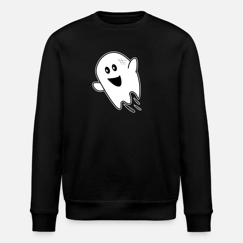 Ghost ghost halloween - Stanley/Stella ROLLER Unisex Organic Sweatshirt - black