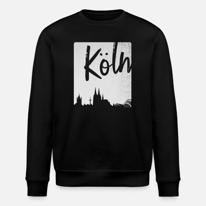 Köln - Stanley/Stella Unisex Bio-Sweatshirt ROLLER - Schwarz