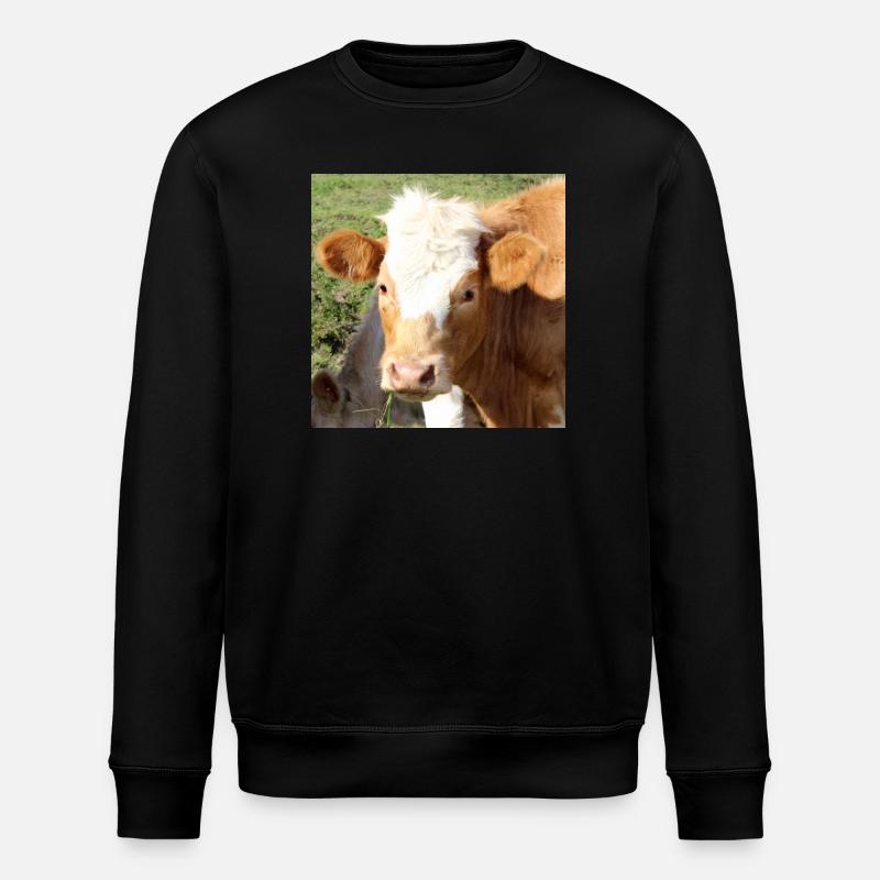 Affiche vache - Sweat bio ROLLER Stanley/Stella Unisexe - noir