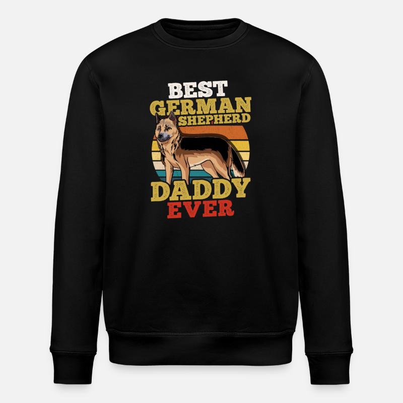 German Shepherd - Stanley/Stella ROLLER Unisex Organic Sweatshirt - black