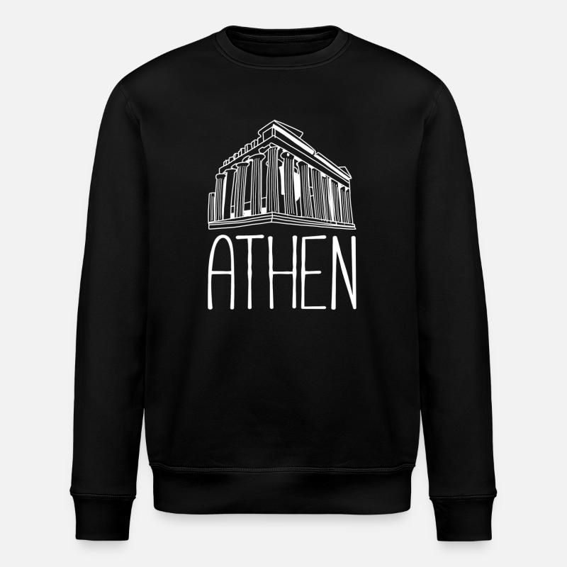 Athens - Stanley/Stella ROLLER Unisex Organic Sweatshirt - black