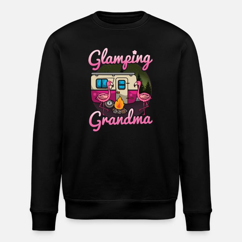 Glamping Camping - Sweat bio ROLLER Stanley/Stella Unisexe - noir
