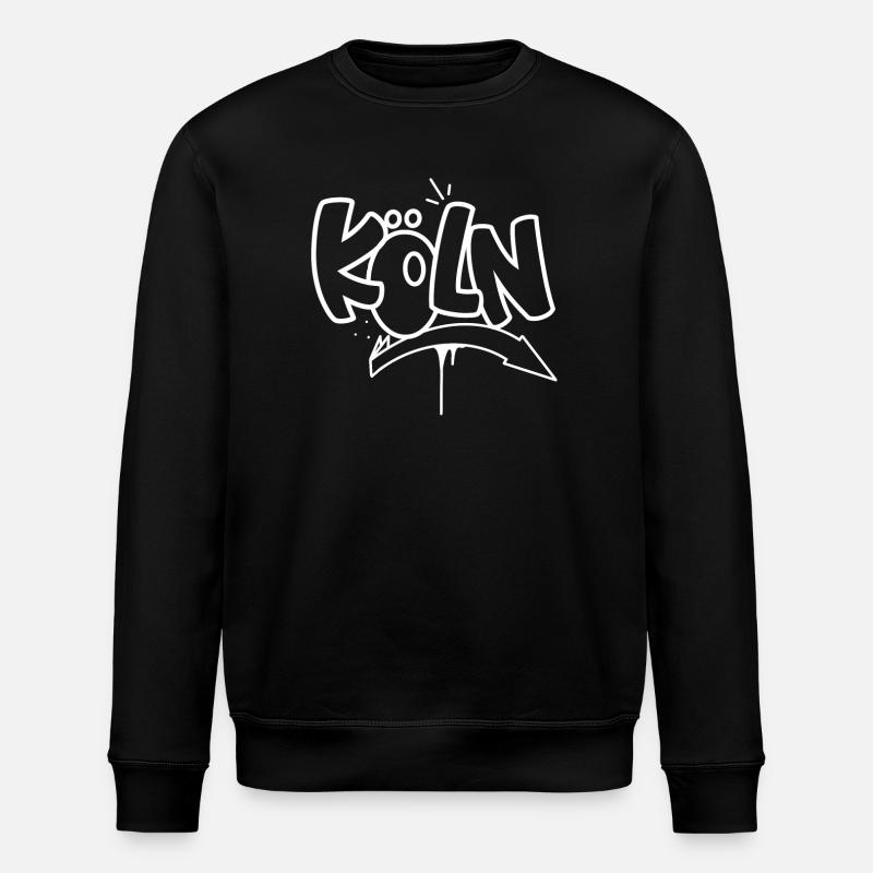 Köln Graffiti - Stanley/Stella Unisex Bio-Sweatshirt ROLLER - Schwarz