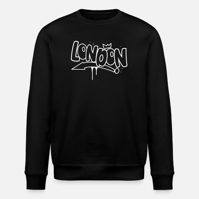 London graffiti - Stanley/Stella ROLLER Unisex Organic Sweatshirt - black