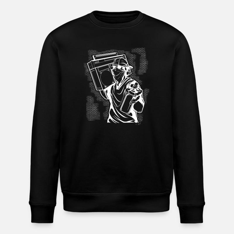 graffiti - Stanley/Stella ROLLER Unisex Organic Sweatshirt - black