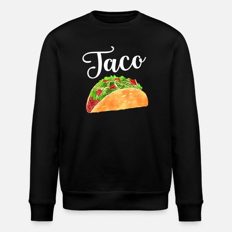 Aquarell-Taco - Stanley/Stella Unisex Bio-Sweatshirt ROLLER - Schwarz