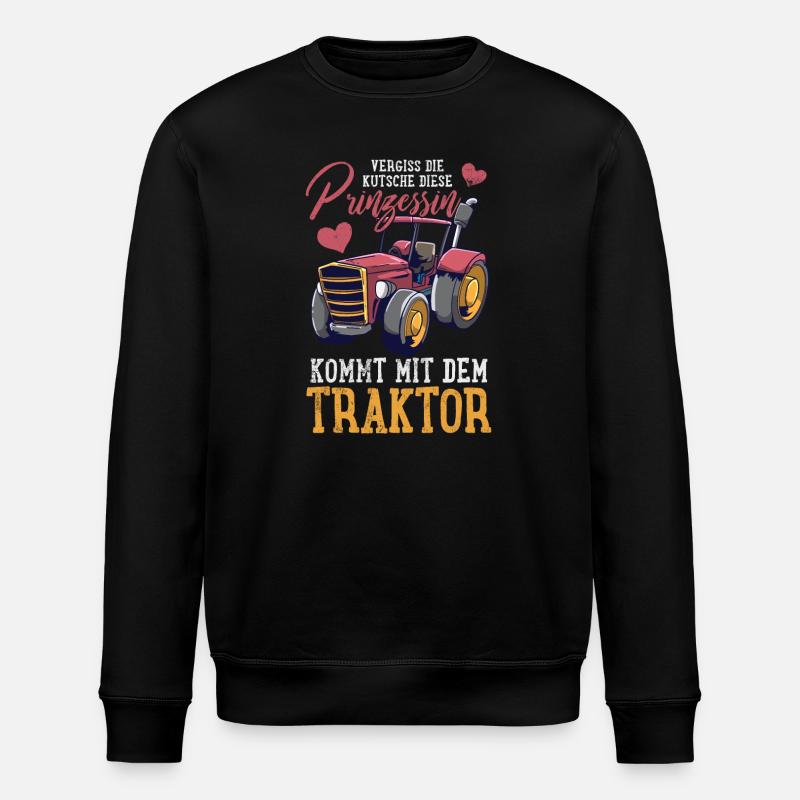 Traktor Trecker - Stanley/Stella Unisex Bio-Sweatshirt ROLLER - Schwarz