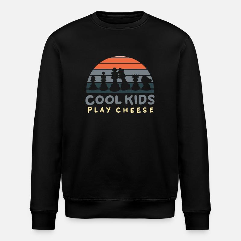 Schachspieler Schach - Stanley/Stella Unisex Bio-Sweatshirt ROLLER - Schwarz