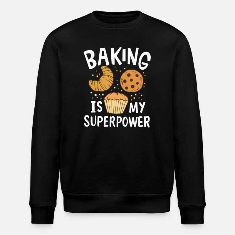 Baking Baker - Stanley/Stella ROLLER Unisex Organic Sweatshirt - black