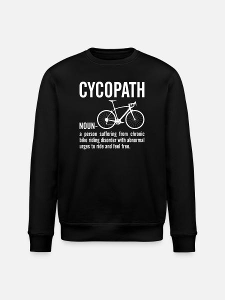 Cyclopath Bicycle Bold Quote Tee - Stanley/Stella Unisex Bio-Sweatshirt ROLLER - Schwarz