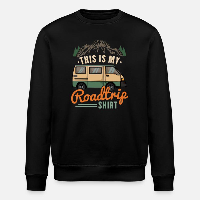 Camping-car Camping Road Trip - Sweat bio ROLLER Stanley/Stella Unisexe - noir