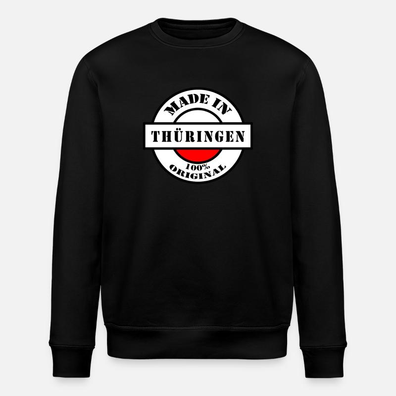 FAIT EN THURINGIE Cadeau né - Sweat bio ROLLER Stanley/Stella Unisexe - noir