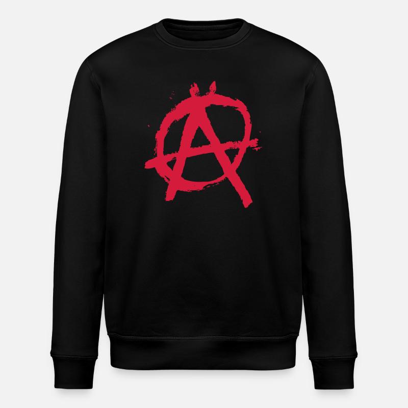 Artful anarchy lettering - Stanley/Stella ROLLER Unisex Organic Sweatshirt - black